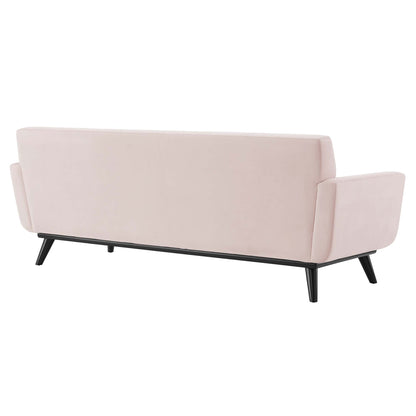 Engage Channel Tufted Performance Velvet Sofa by Furniture for America