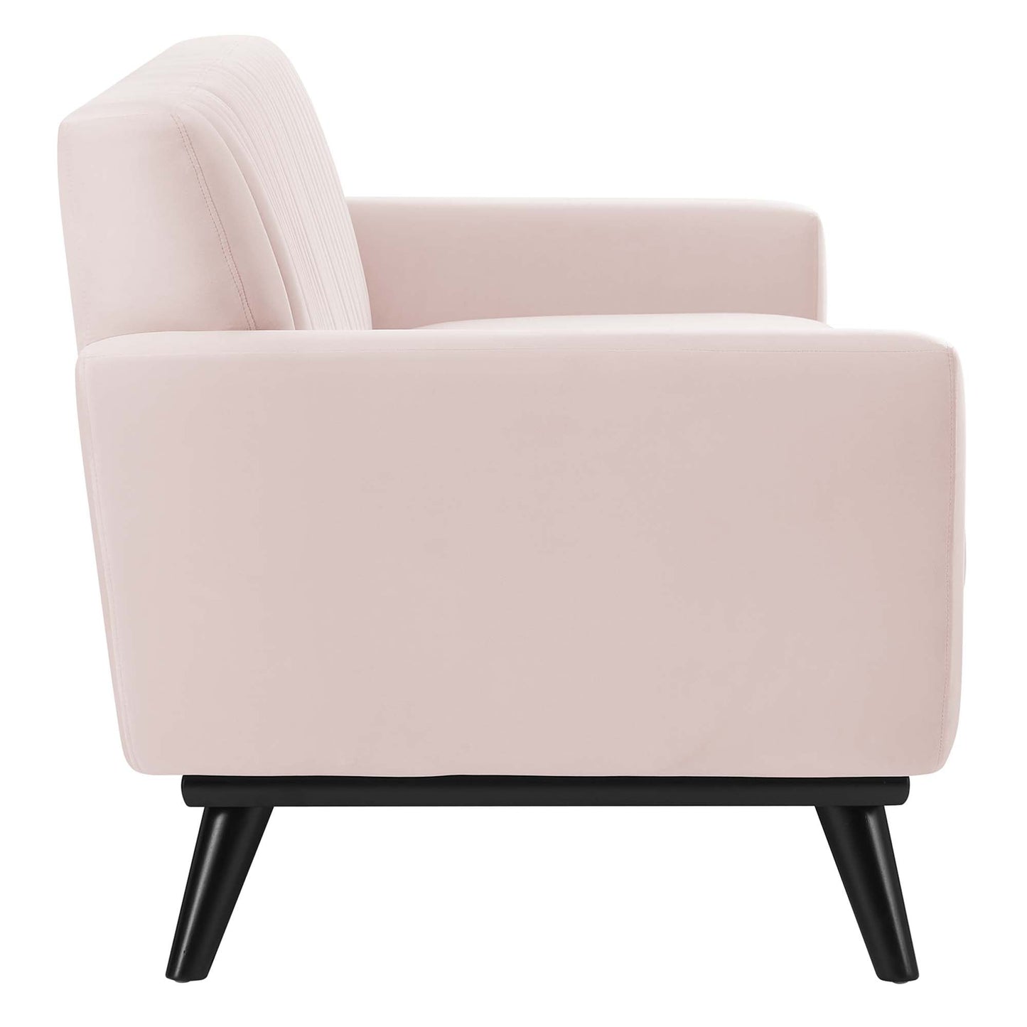 Engage Channel Tufted Performance Velvet Sofa by Furniture for America