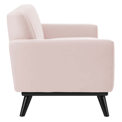 Engage Channel Tufted Performance Velvet Sofa by Furniture for America