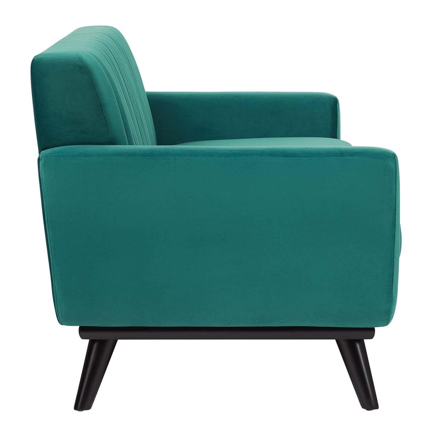 Engage Channel Tufted Performance Velvet Sofa by Furniture for America