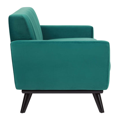 Engage Channel Tufted Performance Velvet Sofa by Furniture for America