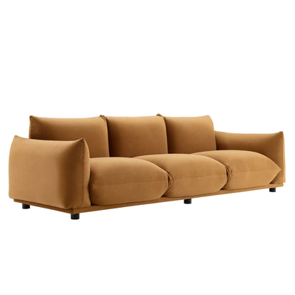 Copious Performance Velvet Sofa by Furniture for America