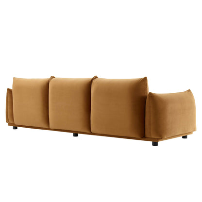 Copious Performance Velvet Sofa by Furniture for America