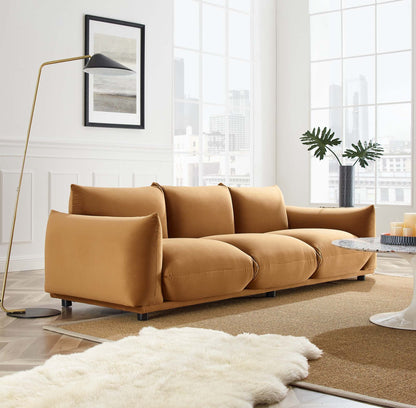 Copious Performance Velvet Sofa by Furniture for America