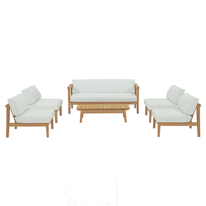 Bayport 6 Piece Outdoor Patio Teak Set by Furniture For America