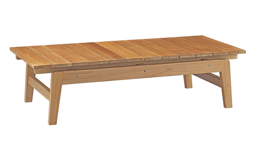 Fable 6 Piece Outdoor Patio Teak Set in Natural White