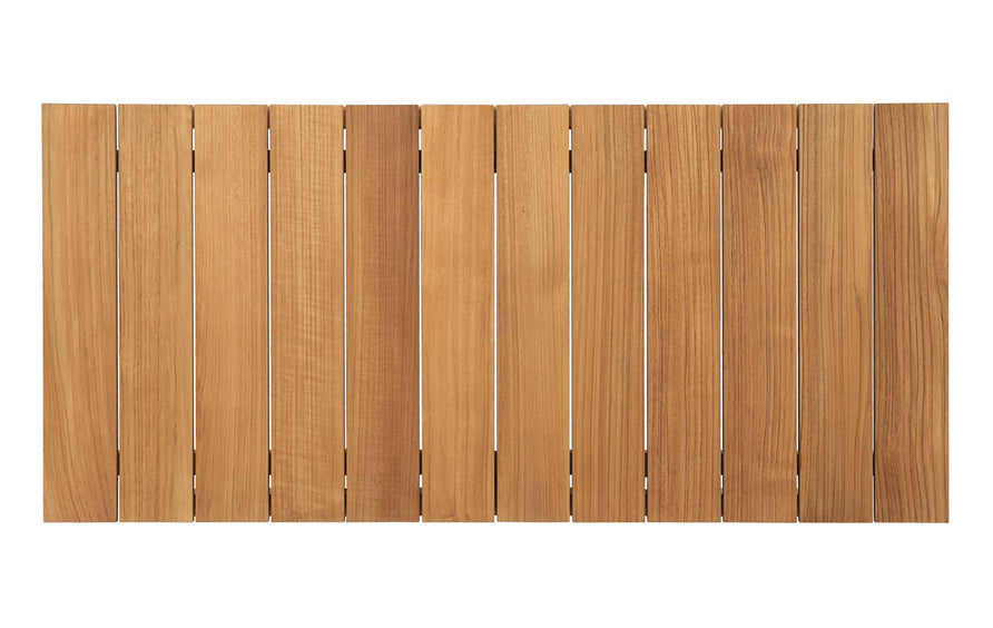 Fable 6 Piece Outdoor Patio Teak Set in Natural White