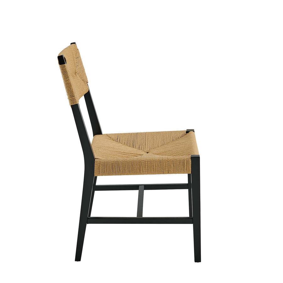 Diablo Wood Dining Chair in Black Natural