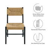 Diablo Wood Dining Chair in Black Natural