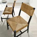 Diablo Wood Dining Chair in Black Natural