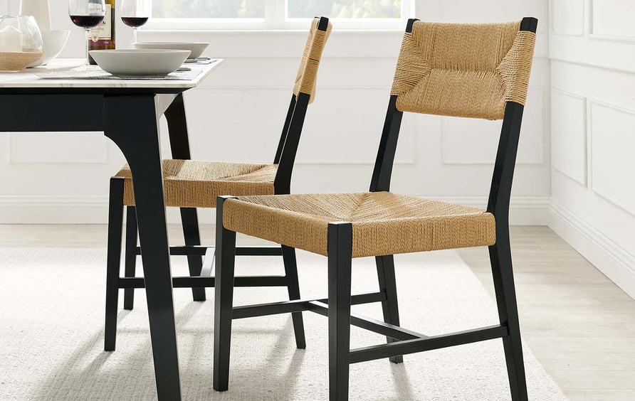Diablo Wood Dining Chair in Black Natural