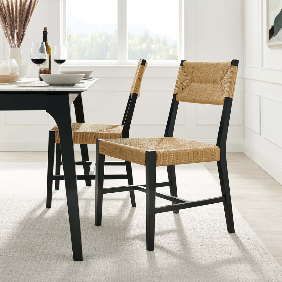 Diablo Wood Dining Chair in Black Natural