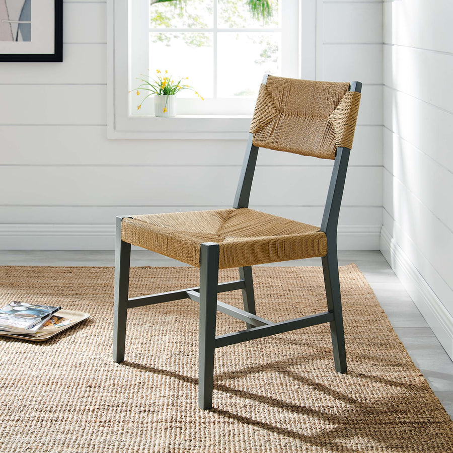 Diablo Wood Dining Chair in Light Gray Natural