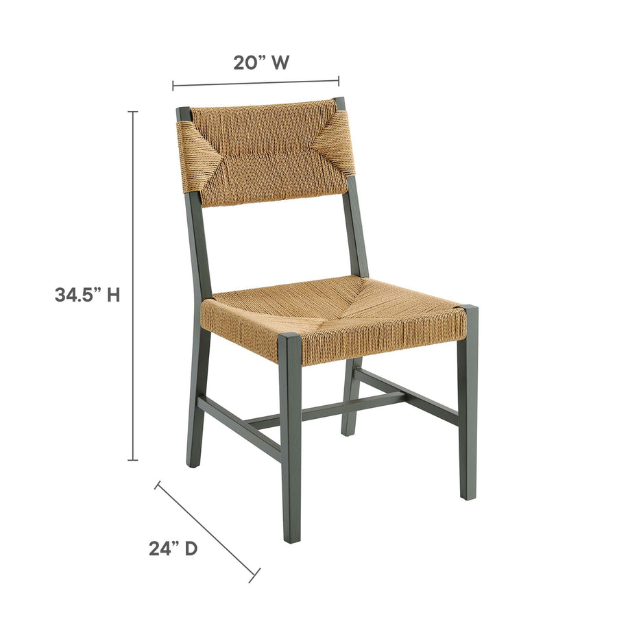 Diablo Wood Dining Chair in Light Gray Natural