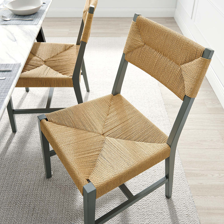 Diablo Wood Dining Chair in Light Gray Natural