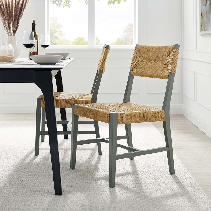 Diablo Wood Dining Chair in Light Gray Natural