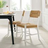 Diablo Wood Dining Chair in White Natural