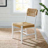 Diablo Wood Dining Chair in White Natural