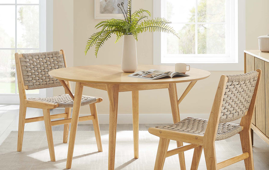 Gideon 47" Round Dining Table in Oak Oak