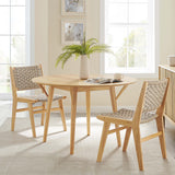 Gideon 47" Round Dining Table in Oak Oak