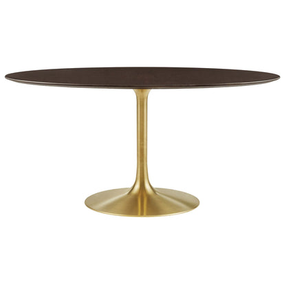 Lippa 60" Oval Wood Dining Table by Furniture For America