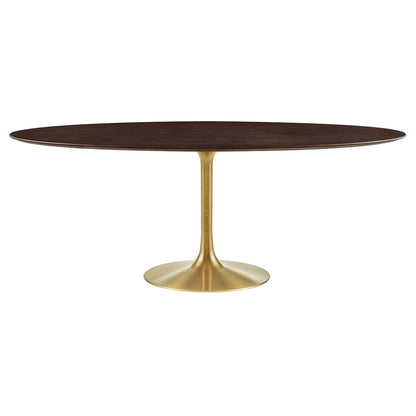Lippa 78" Oval Wood Dining Table by Furniture For America