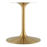Lumen 78" Oval Wood Dining Table in Gold Cherry Walnut