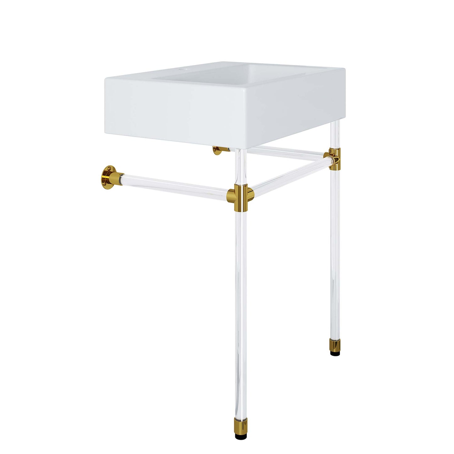 Redeem 24" Acrylic Wall-Mount Bathroom Vanity by Furniture For America