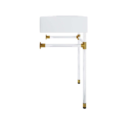 Redeem 24" Acrylic Wall-Mount Bathroom Vanity by Furniture For America
