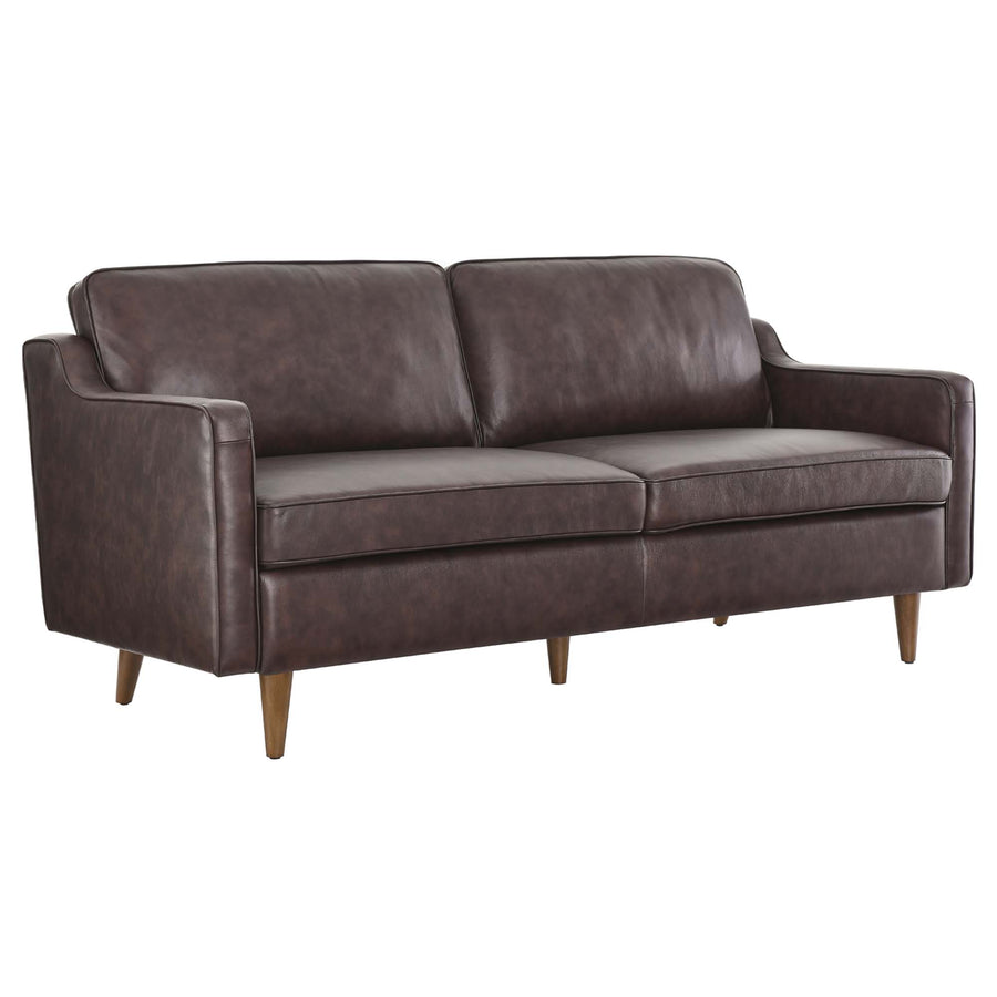 Tonka Genuine Leather Sofa in Brown
