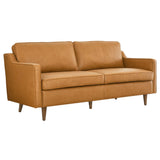 Tonka Genuine Leather Sofa in Tan