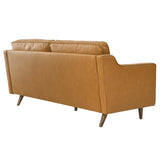 Tonka Genuine Leather Sofa in Tan