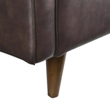 Tonka Genuine Leather Loveseat in Brown
