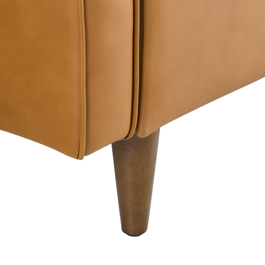 Tonka Genuine Leather Loveseat in Tan