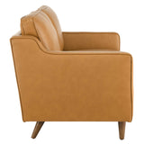 Tonka Genuine Leather Loveseat in Tan