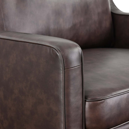 Impart Genuine Leather Armchair by Furniture For America