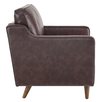 Impart Genuine Leather Armchair by Furniture For America