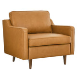 Tonka Genuine Leather Armchair in Tan