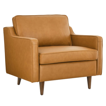 Impart Genuine Leather Armchair by Furniture For America