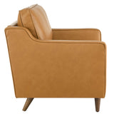 Tonka Genuine Leather Armchair in Tan