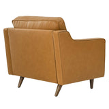 Tonka Genuine Leather Armchair in Tan