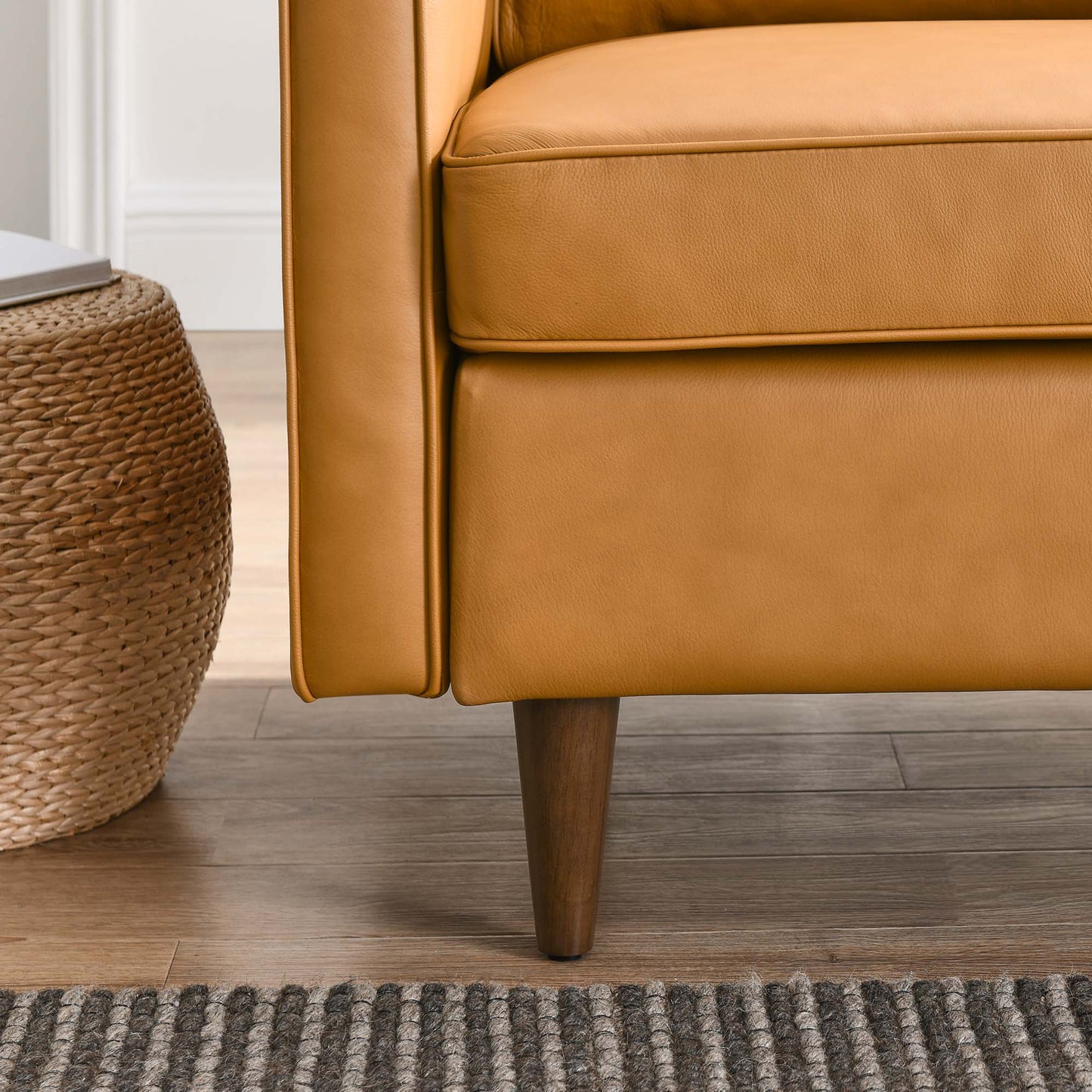 Impart Genuine Leather Armchair by Furniture For America