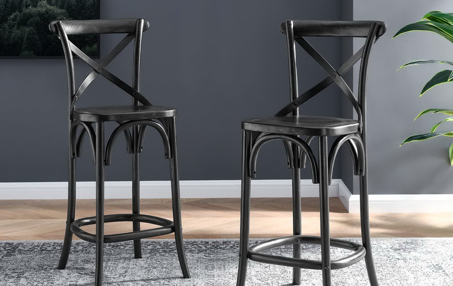 Juniper Counter Stool in Black