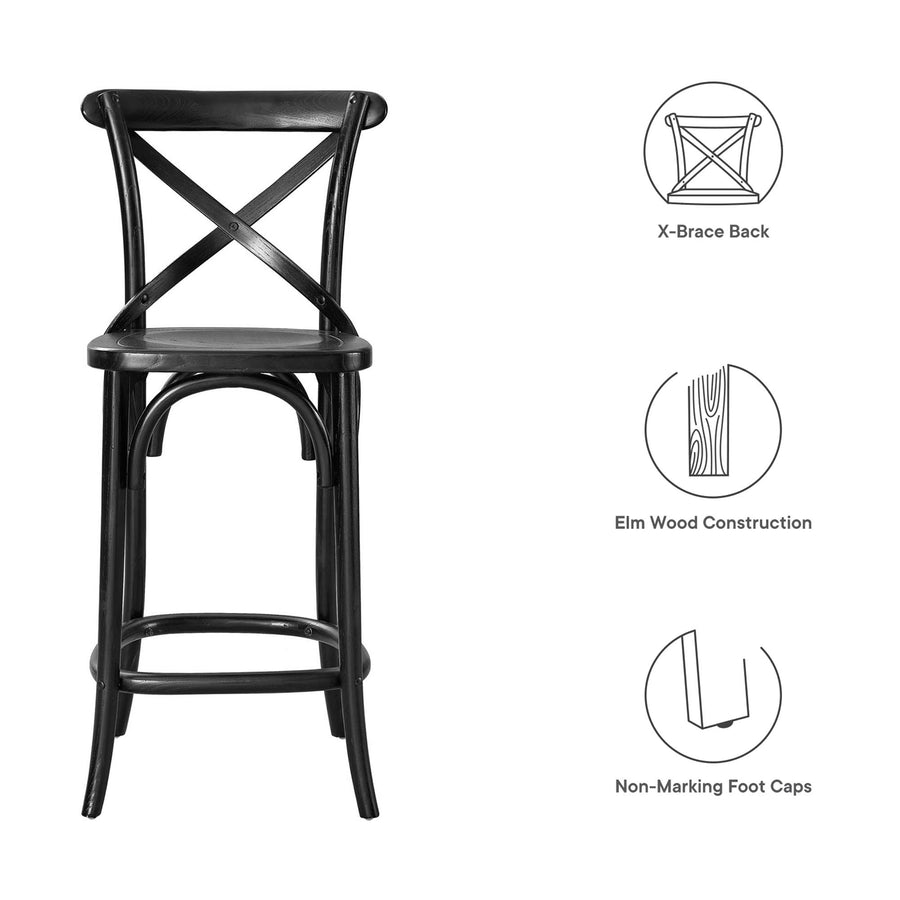 Juniper Counter Stool in Black