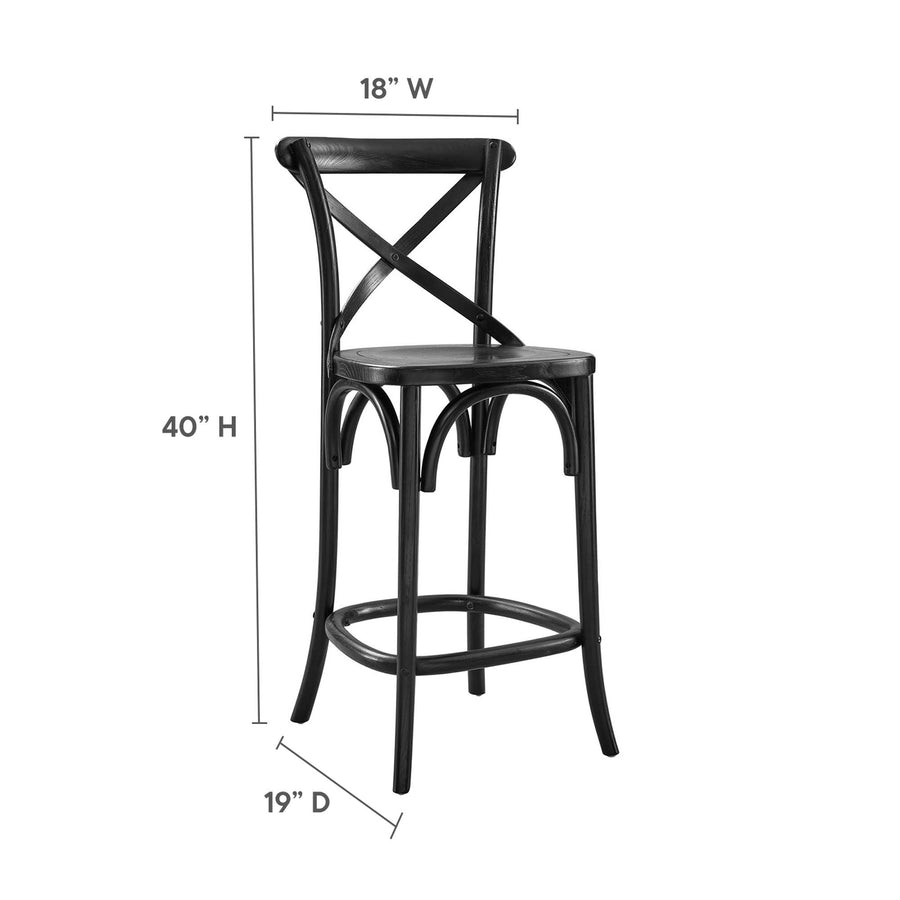 Juniper Counter Stool in Black