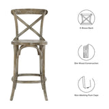 Juniper Counter Stool in Gray