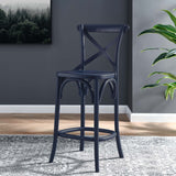 Juniper Counter Stool in Midnight Blue