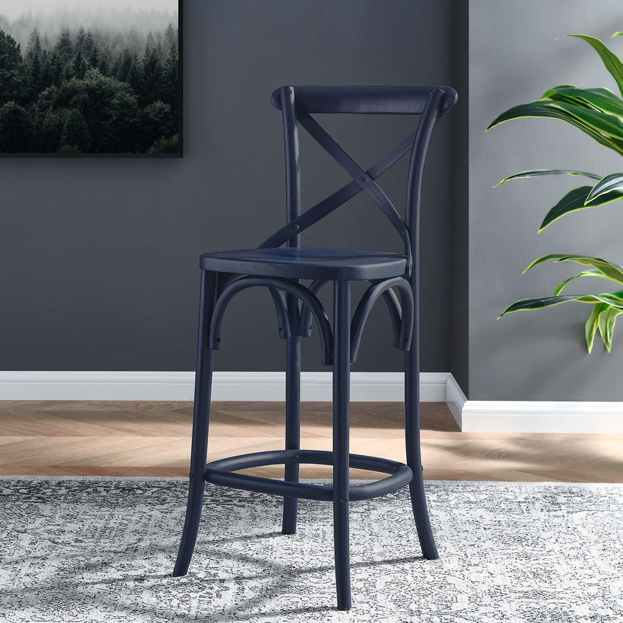 Juniper Counter Stool in Midnight Blue