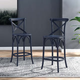 Juniper Counter Stool in Midnight Blue
