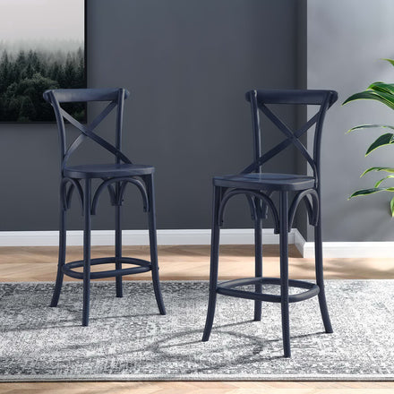 Gear Counter Stool in Midnight Blue